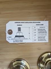 RH Restoration Hardware Bistro Lever Handle Wide Spread Faucet Aged Brass 057