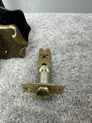 Vintage Amerock Carriage House Solid Brass Door Lever Handles