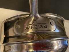 ALL-CLAD 8″ Stainless Steel Double Boiler Steamer Strainer No Lid 3 Quart