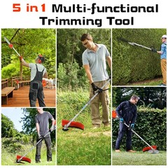 5-in-1 Multi-Functional Trimming Tools Gas Hedge Trimmer 52CC Weed Eater NEW