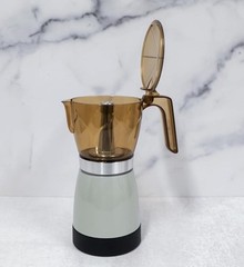 Cook Prep Eat Electric Espresso Maker Fresh In Less Than 10 Minutes Black &Amber