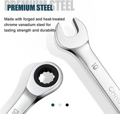 10mm/Metric Ratcheting Combination SORAKO Chrome Vanadium Steel Wrench Tools