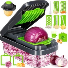 15-In-1 Vegetable Fruit Chopper Cutter Food Onion Veggie Dicer Slicer Kitchen