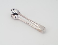 Vintage JL silverplate roped edge pattern 4.25 in Sugar Tongs