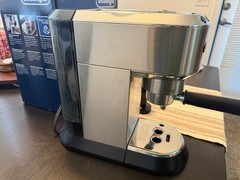 DeLonghi EC685M Dedica Deluxe Espresso Coffee Maker Machine Stainless Steel Used