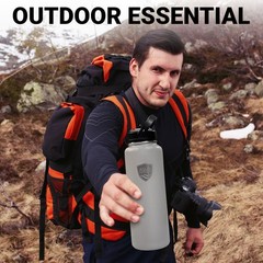 Aqua Armour Insulated Leak-proof Water Bottle W/ Straw & Twist Lids, 22 or 40oz