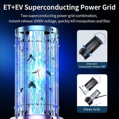 Electric Mosquito Insect Fly Bug Zapper Killer LED Light Trap Lamp Rechargeable