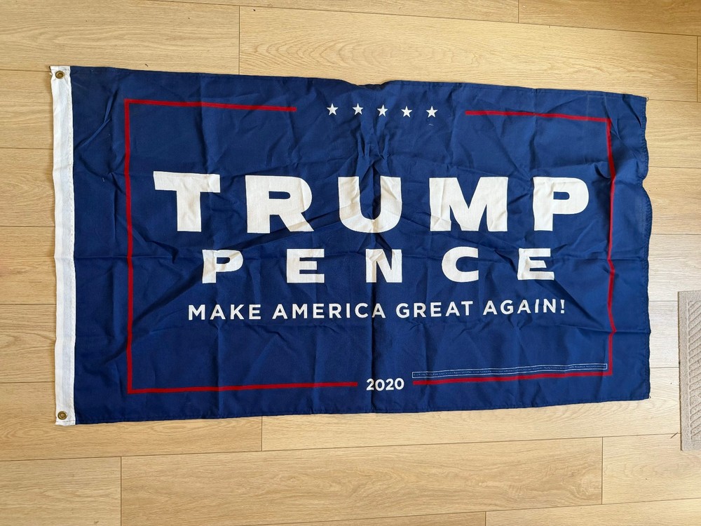 Trump Pence Make America Great Again! 32 in x 58 in Cotton poly