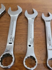 Craftsman VV STUBBY Short SAE 12-Point Combination Wrench Set of 5 Made in USA