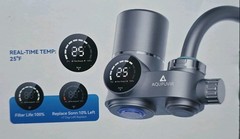 AQUVUVIR Faucet Filter Silver Faucet Mount for Aqua Optima Evolve, 1 Pack