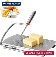 Cheese Slicer,Stainless Steel Cheese Cutter,Multipurpose Cheese Slicers with Gri