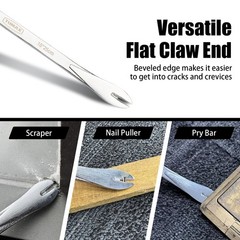 TUMAX 10″ Nail Puller Cats Paw Pry Bar, High-Carbon Steel Mini Crowbar for Ho…
