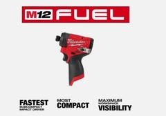 Milwaukee M12 1/4″ Hex Impact Driver FUEL Cordless Certified 12V Recon 3453-80