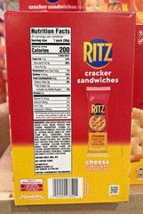 Ritz Cracker Sandwiches Cheese 40 Packs 1.35 oz Each Bulk Box Snack
