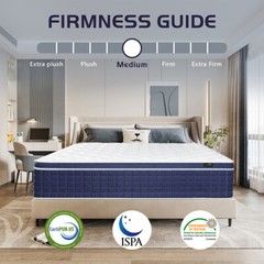 10″12″14″ Gel Memory Foam Mattress Innerspring Twin Full Queen King Bed in A Box