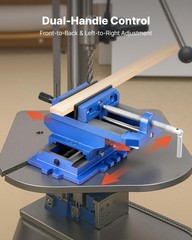 VEVOR Cross Slide Drill Press Vise 4 Inch 2 Way X-Y Axis Bench Vise Cast Iron