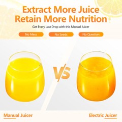 Commercial Citrus Juicer Squeezer Hand Press for Orange + a Stainless Steel Cup
