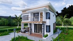 House Plans 9×11 Meter 30×36 Feet 4 Beds 3 Baths Shed Roof PDF (A4 Hard Copy)