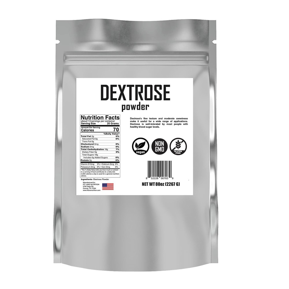 Dextrose Powder 5 lbs – Carb Powder – Food Grade Sugar for Brewing