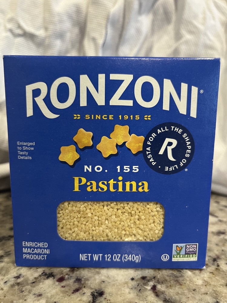 Ronzoni Pastina No.155 Macaroni – 12 oz 4 Packages Expiration Sept 2026!