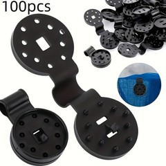 100PCS Black Plastic Net Clips – For Shade Cloth & Garden Netting Fixing