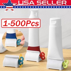 Toothpaste Squeezer Bathroom Tube Easy Stand Dispenser Rolling Holder Seat Lot