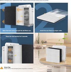 AP-1512HH HEPA Replacement filter, Compatible with Coway Airmega AP-1518R