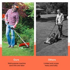 5-in-1 Multi-Functional Trimming Tools Gas Hedge Trimmer 52CC Weed Eater NEW
