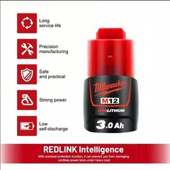 Authentic Milwaukee M12 CP3.0 3.0 Ah X2 Batteries 48-11-2430 Lithium 2-Pack