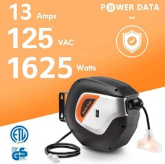Giraffe Tools 50FT Retractable Extension Cord Reel 14/3AWG SJT Power Cord Reel