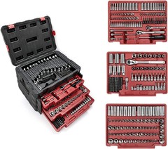 450-Piece Mechanics Tool Tool Set 1/2″ 1/4″ 3/8″ Metric Imperial Socket Wrenches