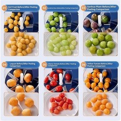 Automatic Fruit Peeler Electric Grape Peeling Machine for Restaurant Picnic Home