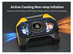 Rosewill Vortex RS6C Cordless Tire Inflator Portable Air Compressor, 160 PSI Air