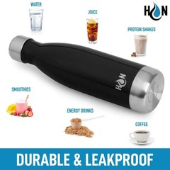 17oz, 25oz, 34oz Stainless Steel Water Bottle – Insulated & Leak-Proof