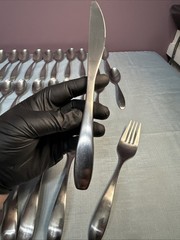 Oneida Stafford 63 Piece Set Satin Stainless 18/10 EUC Read Description