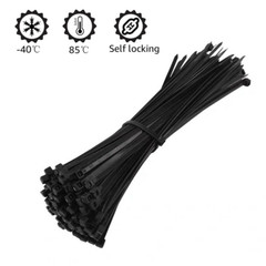 100Pcs 18″ Cable Ties Heavy Duty 150 LBS Ultra Nylon Wrap Wire Zip UV Resistant