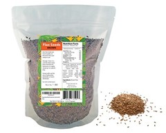 Organic Fresh Golden & Brown Whole Flax Seeds Raw, Dried, Non GMO