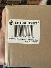Le Creuset Heritage Rectangular Baking Dish 3.15 Qt Marseille Blue NEW NIB