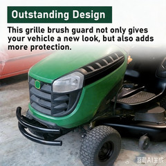 2-Bar Front Bumper Guard Lawn Protection W/ Stickers For John Deere 100 Series