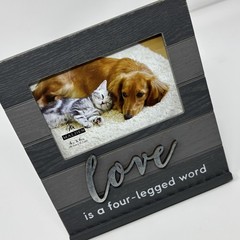 4X6 Love Pet Heartland Picture Frame, 8.11” (W) x 8.85” (H) x .70” (D), Black…