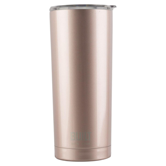 BUILT Double Wall Stainless Steel Tumbler (Rose Gold, 20oz)