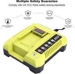 2PACK 8PACK 8.0Ah Battery 40 Volt for Ryobi 40V Lithium OP40602 Battery with LED