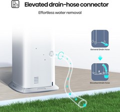 Hisense 8000BTU Inverter Portable AC Smart Heat Pump Dual Hose Tower API0825UW1D