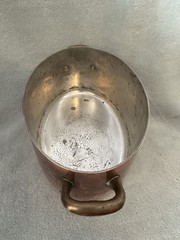 Williams Sonoma Oval Copper Cocotte Casserole Dutch Oven 2Qt Tin Lined France