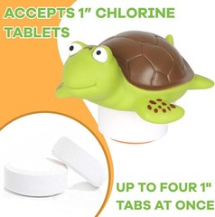 Mini Floating Chlorine Dispenser Holder Fits 1 Inch Chemical Tablets ONLY,Pool