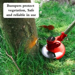 21V Electric Cordless Grass Trimmer Strimmer Garden Edger Cutter w/ 2 Battery