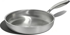 10 Inch Stainless Steel Frying Pan, Non-Toxic 5 Ply Stainless Clad, Professional