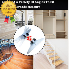 Zinc Plated Steel Stair Tread Gauge Template Tool – Measuring Jig for Stairs