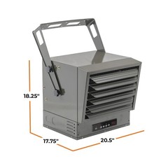Comfort Zone 10,000 Watt, 240 Volt Industrial Ceiling Mounted Heater with Remote
