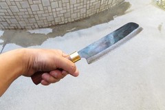 Crude – 6 Inch Japanese Santoku Utility Chef Knife, Carbon Steel